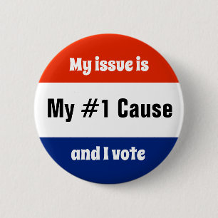Mijn stemmer bij de verkiezingen ronde button 5,7 cm