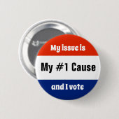 Mijn stemmer bij de verkiezingen ronde button 5,7 cm (Voorkant /achterkant)