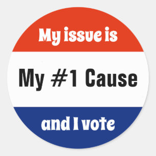 Mijn stemmer bij de verkiezingen ronde sticker