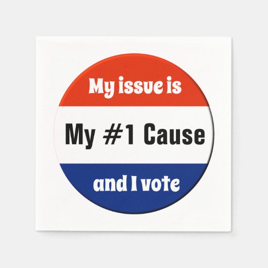 Mijn stemmer bij de verkiezingen servet (Voorkant)