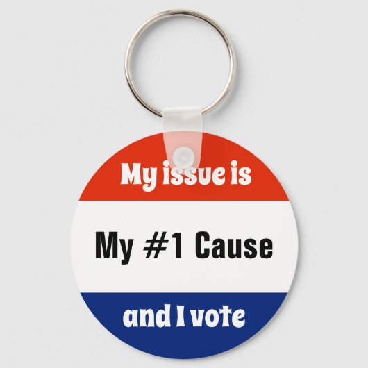 Mijn stemmer bij de verkiezingen sleutelhanger (Voorkant)