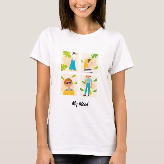 Mijn Stemming Dames T-Shirt (Voorkant)