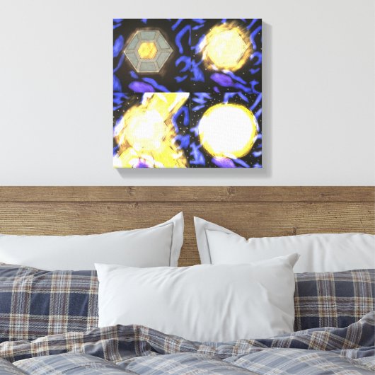 Mijn ster canvas afdruk (Insitu (Slaapkamer))