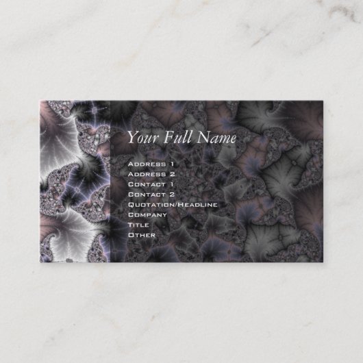 Mijn ster - Fractal Art Visitekaartje (Voorkant)