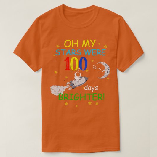 Mijn sterren waren 100 dagen lichter t-shirt (Design voorkant)