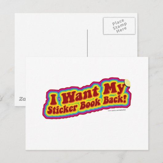 Mijn Stickerbook Briefkaart (Voorkant / Achterkant)