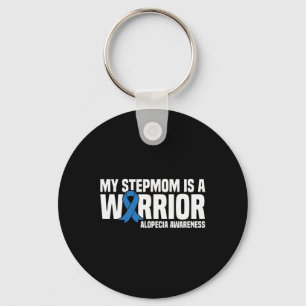 Mijn stiefmoeder is een Warrior Blue Ribbon Alopec Sleutelhanger