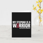 Mijn stiefvader is een Warrior Brain Aneurysm Awar Kaart (Gele Bloem)