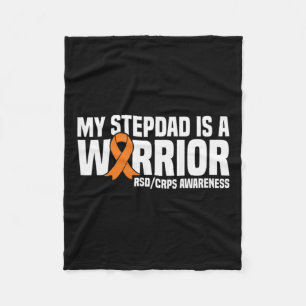 Mijn stiefvader is een Warrior Sinaasappel Ribbon Fleece Deken