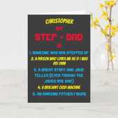 Mijn stiefvader is kleurrijke citaten kaart (Gele Bloem)