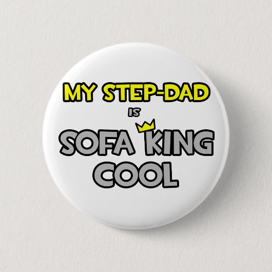 Mijn stiefvader is Sofa King Cool Ronde Button 5,7 Cm (Voorkant)