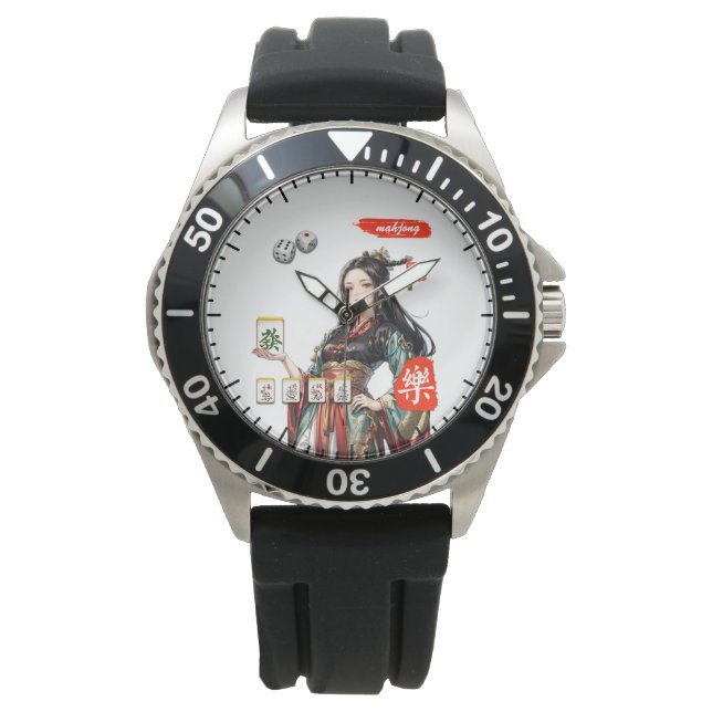 Mijn Stijl mahjong Horloge (Voorkant)