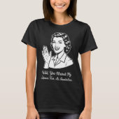 Mijn stilte als retro uitnodiging t-shirt (Voorkant)