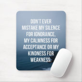 Mijn stilzwijgende offerte muismat (Met muis)