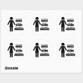 MIJN STOFZUIGER SUIST NIET GOED RONDE STICKER (Vel)