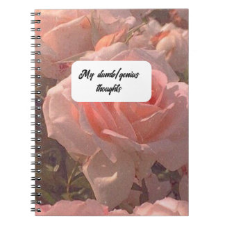 Mijn stomme/geniale gedachten. Spiral Foto notitie Notitieboek