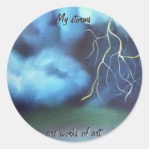 Mijn Stormen... Ronde Sticker