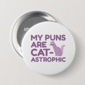 Mijn straf is catastrofaal ronde button 7,6 cm (Voorkant /achterkant)