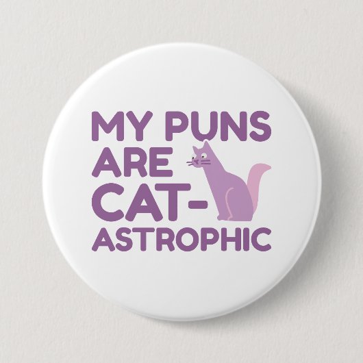 Mijn straf is catastrofaal ronde button 7,6 cm (Voorkant)