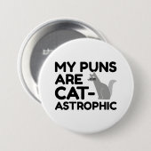 Mijn straf is catastrofaal ronde button 7,6 cm (Voorkant /achterkant)