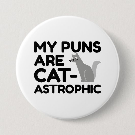 Mijn straf is catastrofaal ronde button 7,6 cm (Voorkant)
