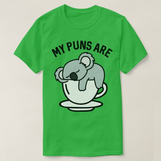 Mijn straf is Koala Tea 2 T-shirt (Design voorkant)