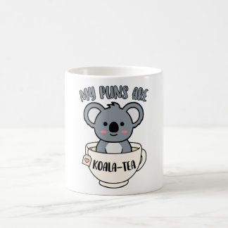 Mijn straf is Koala Tea Funny Cute Koala Beer Pun Koffiemok