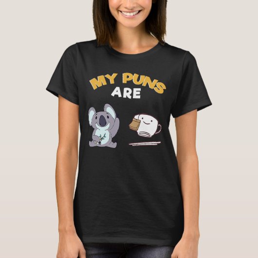 Mijn straf is Koala Tea Pun T-shirt (Voorkant)