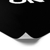 Mijn straf staat op Porpoise Funny Animal Pun Dark Poster (Hoek)