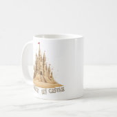 Mijn strand, mijn zandkasteel koffiemok (Voorkant links)