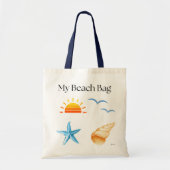 Mijn strandtas tote bag (Voorkant)