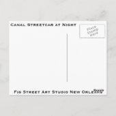 Mijn Streetcar Ride, New Orleans Briefkaart (Achterkant)