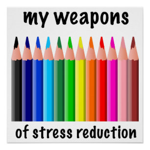 Mijn stressverminderingstechnieken voor coloristen perfect poster