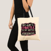 Mijn strijd om 2 borstkankertante tote bag (Voorkant (product))
