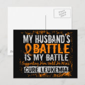 Mijn strijd om 2 leukemiekespennen briefkaart (Voorkant / Achterkant)