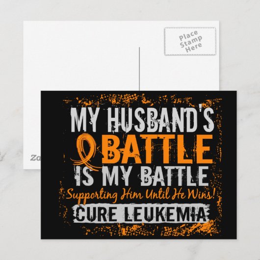 Mijn strijd om 2 leukemiekespennen briefkaart (Voorkant / Achterkant)