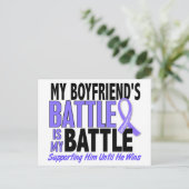 Mijn strijd om boyvriend Esophageal-kanker Briefkaart (Staand voorkant)