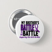 Mijn strijd om Broeder-pancreaskanker Ronde Button 5,7 Cm (Voorkant /achterkant)