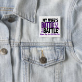 Mijn strijd om kinderkanker vierkante button 5,1 cm (In situ)