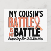 Mijn strijd om neef-baarmoederkanker briefkaart (Voorkant)