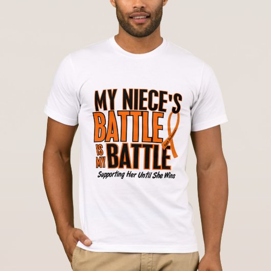 Mijn strijd om nicht leukemie t-shirt (Voorkant)