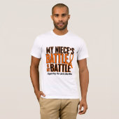 Mijn strijd om nicht leukemie t-shirt (Voorkant volledig)