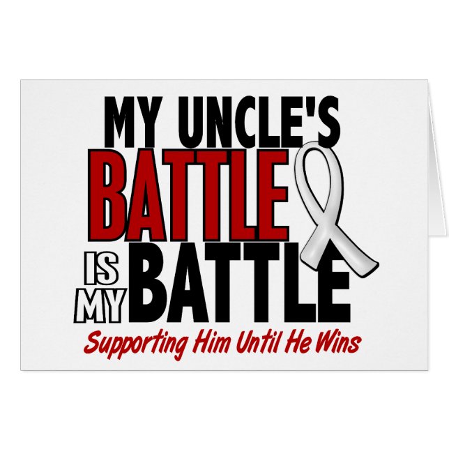 Mijn strijd te 1 oom BONE/LUNG CANCER (Voorkant Horizontaal)