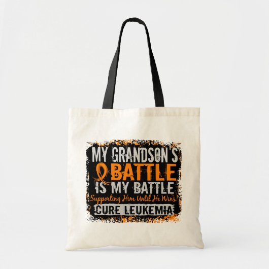 Mijn strijd te 2 leukemie kleinzoon tote bag (Voorkant)