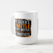 Mijn strijd tegen 2 leukemiezuster koffiemok (Voorkant links)