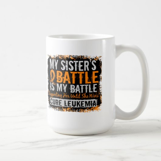 Mijn strijd tegen 2 leukemiezuster koffiemok (Rechts)