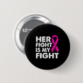 Mijn strijd tegen borstkanker ronde button 5,7 cm (Voorkant /achterkant)