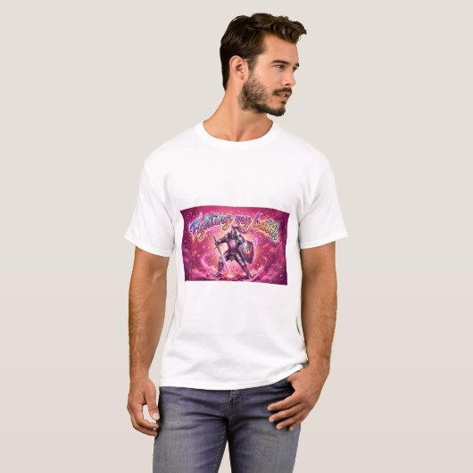 Mijn strijd tekst t-shirt (Voorkant volledig)
