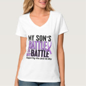 Mijn strijd voor 1 Son Hodgkin lymfoom T-shirt (Voorkant)