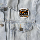 Mijn strijd voor 2 leukemie nicht ronde button 5,7 cm (In situ)